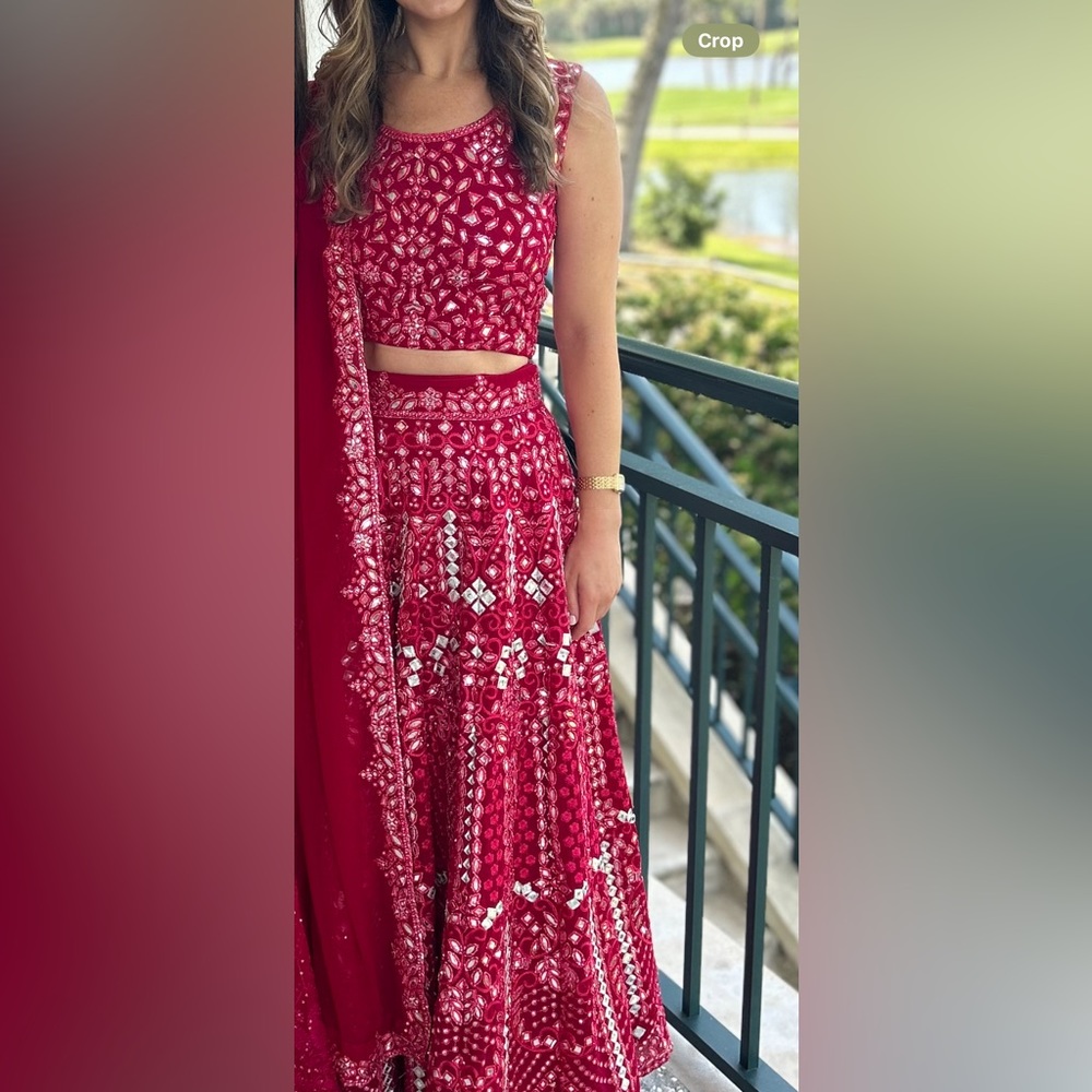 3 piece Pink Lehenga